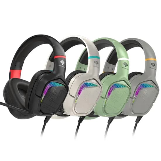 지데빌 G538 WILDCAT 가상 7.1채널 RGB 게이밍 헤드셋, 블랙, 1개