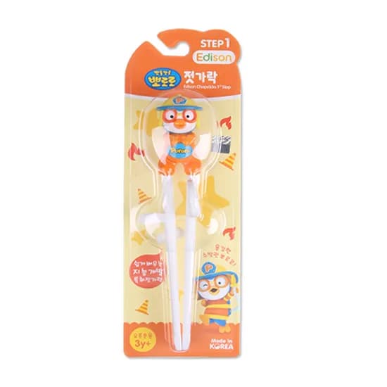 에디슨 소방관 뽀로로 1단계 오른손 젓가락, 1개