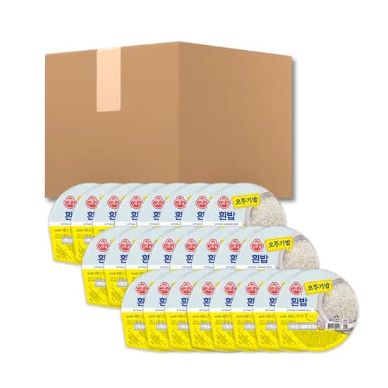 오뚜기밥 흰밥, 210g, 24개