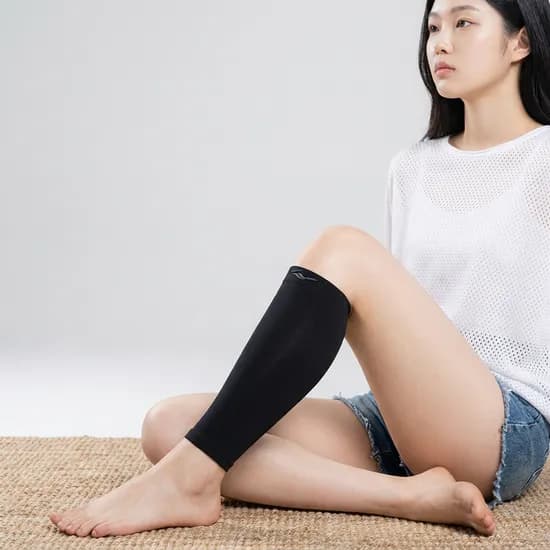 프로스펙스 스킨 핏 종아리 의료용 압박 밴드 블랙 Free 2개입