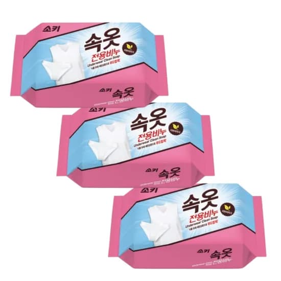 무궁화 소키 속옷 전용 비누 150g 3개