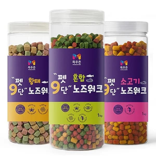 목우촌 펫9단 노즈워크 소고기 1kg 1개 11,385원