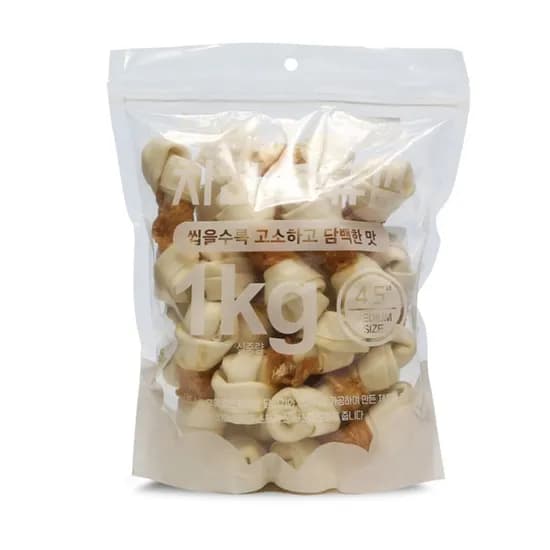 테비 대용량 우유껌 1kg, 치킨 4.5인치, 1개