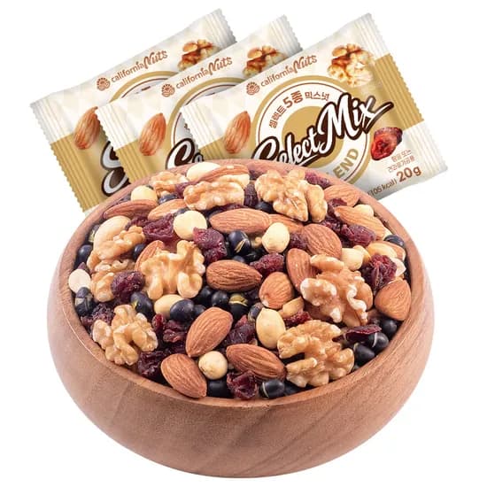 칼리포니아너츠 셀렉트 5종 믹스넛, 20g, 100봉, 1개