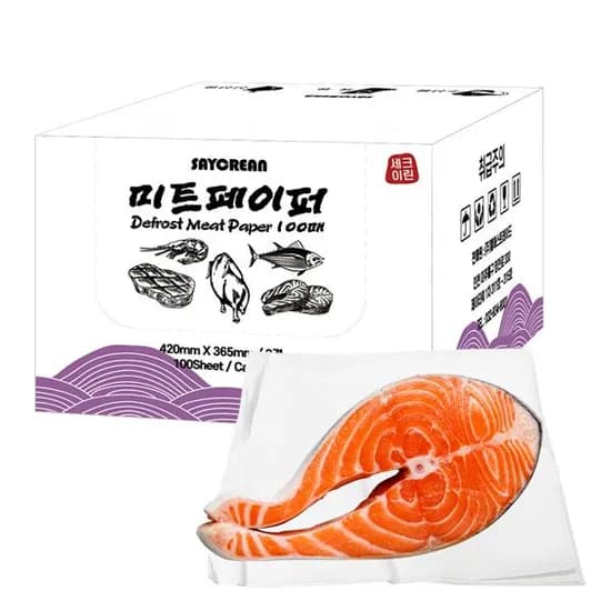 크리넥스 천연 해동지 대형 미트페이퍼, 200매, 1개