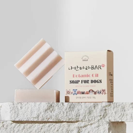 효창 강아지 비누, 무향, 100g, 1개