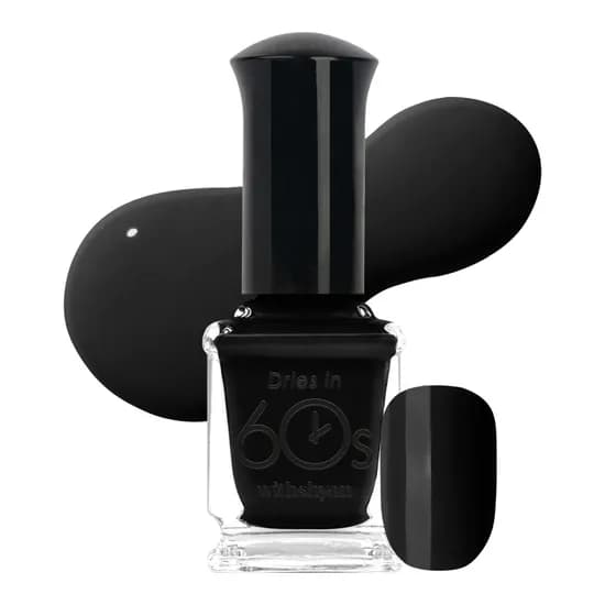 위드샨 60초건조 셀프네일 네일 매니큐어, M059 블랙, 9ml, 1개