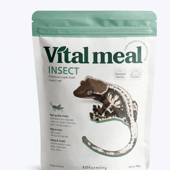 바이탈밀 곤충맛 슈퍼푸드, 파충류, 분말형, 50g, 컬러 주사기 증정, 1개
