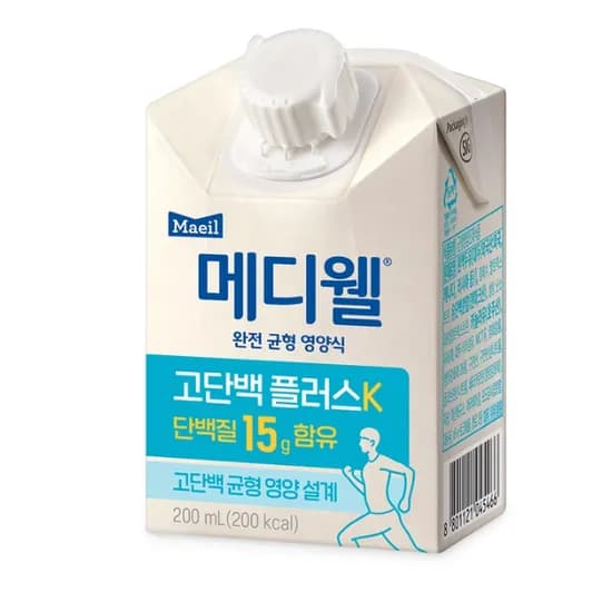 메디웰 고단백 플러스 K 균형 영양식 200ml 24개