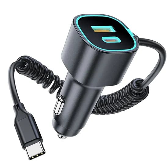 더존 MAX 65W 3in1 초고속 차량용 충전기, PD39S, 시거잭, 블랙, 1개