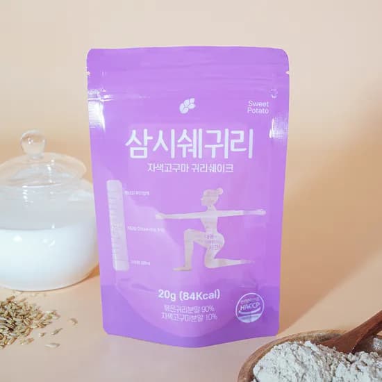 논앤밭위드 삼시쉐 귀리 귀리쉐이크 자색고구마 20g 10개