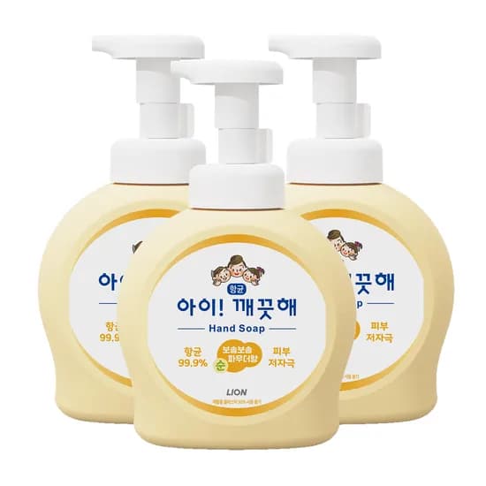 아이깨끗해 핸드워시 순 보송보송 파우더향 490ml 3개 15,900원