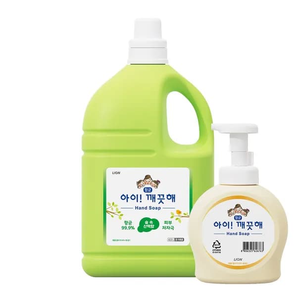 아이깨끗해 핸드워시 숲속산책향 4.5L 1개 + 공용기 증정