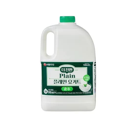 서울우유 더 진한 플레인 요거트, 2.45L, 1개