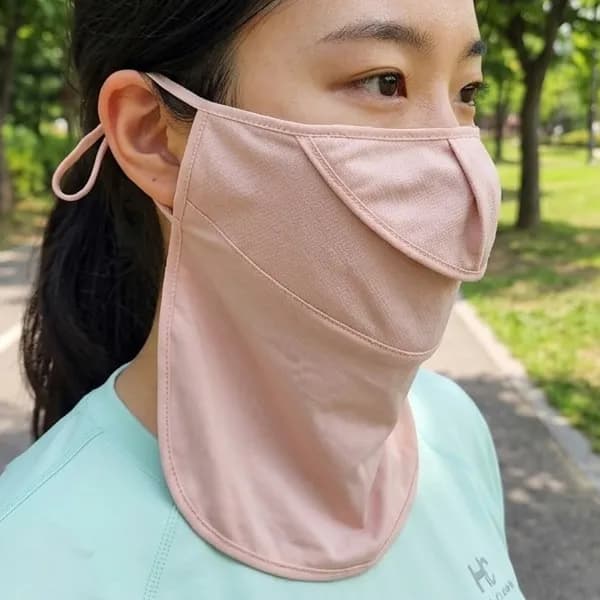 나스카 페이스 커튼 마스크 베이지