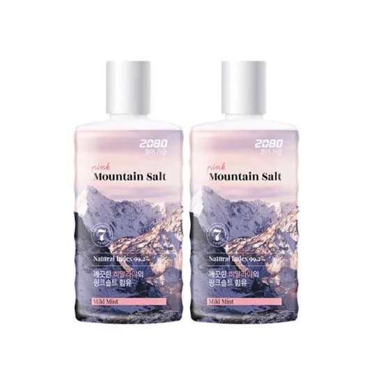 2080 히말라야 핑크 솔트 가그린 민트향 750ml 2개