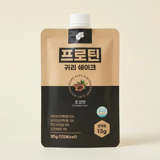 논앤밭위드 프로틴 귀리쉐이크 초코맛 30g 10개