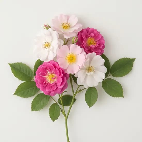 모야모 삼색미니장미 엔젤윙 Rosa chinensis Angel wings 5알