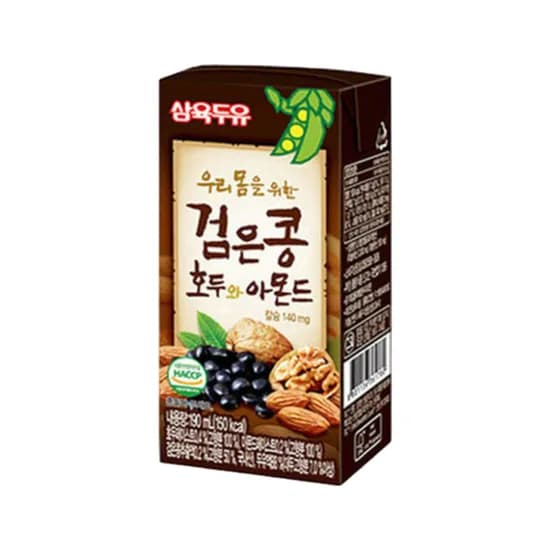 삼육두유 검은콩 호두와 아몬드, 190ml, 64개