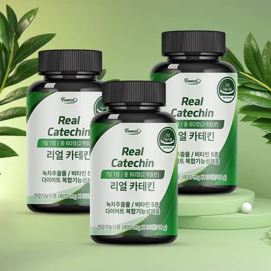 퍼니트 리얼 카테킨 60정 3병
