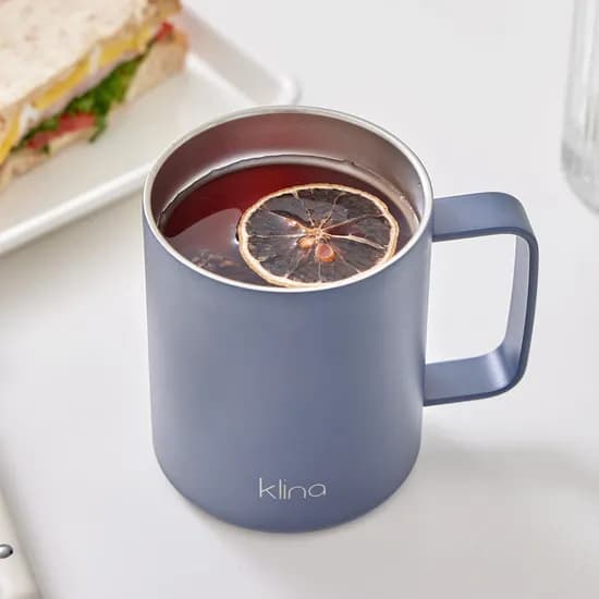 클리나 이지 머그 텀블러, 네이비, 415ml, 1개