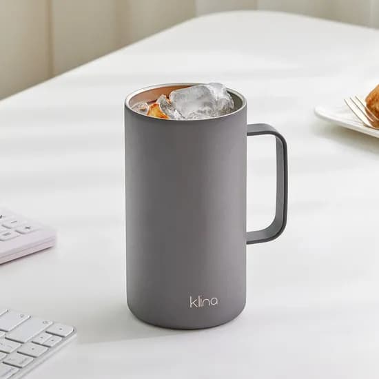 클리나 이지 머그 텀블러, 챠콜, 710ml, 1개