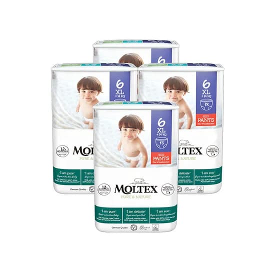 몰텍스 독일 친환경 어글리 기저귀 팬티형, 6단계, 4팩 (72매)