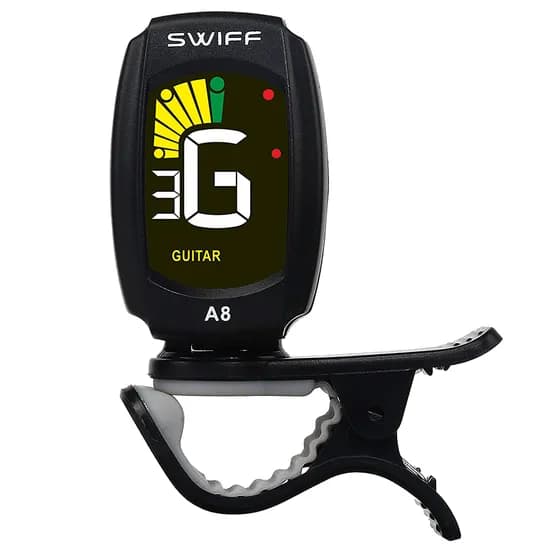 SWIFF A8CS 기타 튜닝기 튜너 조율기 우쿨렐레 1개