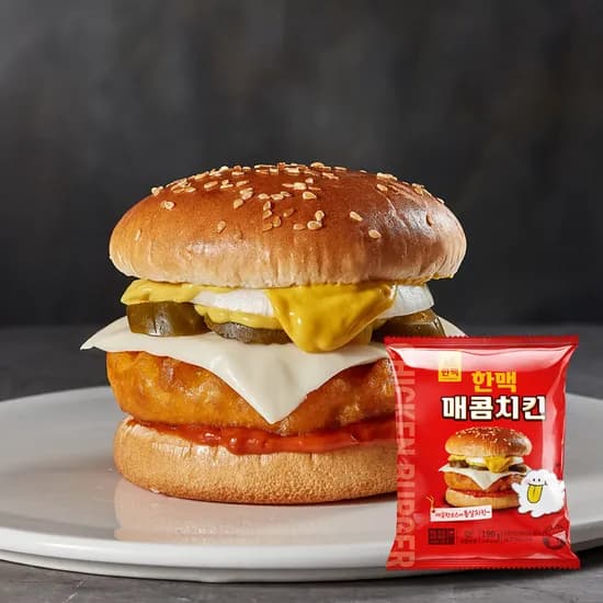 한맥 매콤치킨버거 190g 1개
