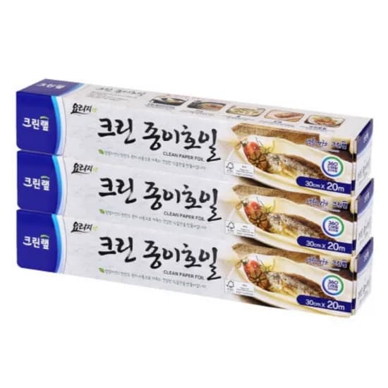 크린랩 종이호일 30cmx20m 3개입 1세트