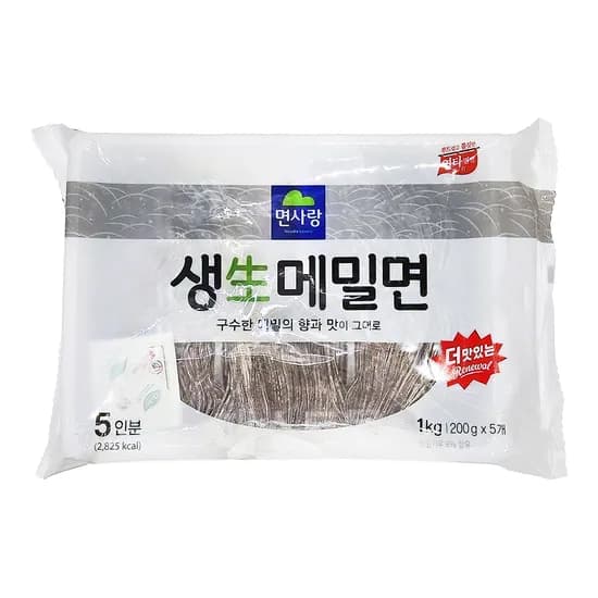 면사랑 생메밀면 1kg 1개