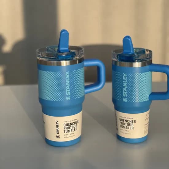 스탠리 완전밀폐 14oz 퀜처 프로투어 플립스트로 텀블러, 아쥴 페이드, 414ml, 10개