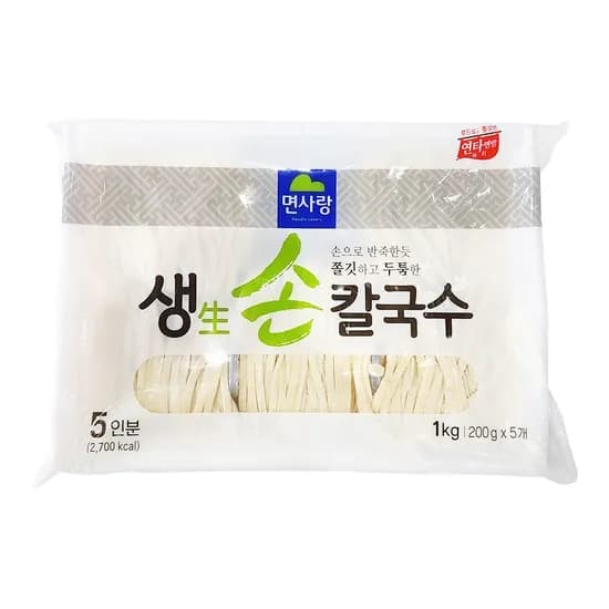 면사랑 생칼국수 1kg 5인분 1개