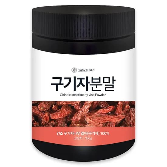 헬로우그린 국내산 청양 구기자분말 300g 1개