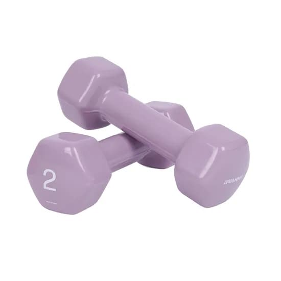 아이워너 뷰티 육각 덤벨, 2kg_라일락 퍼플, 2개입, 1세트