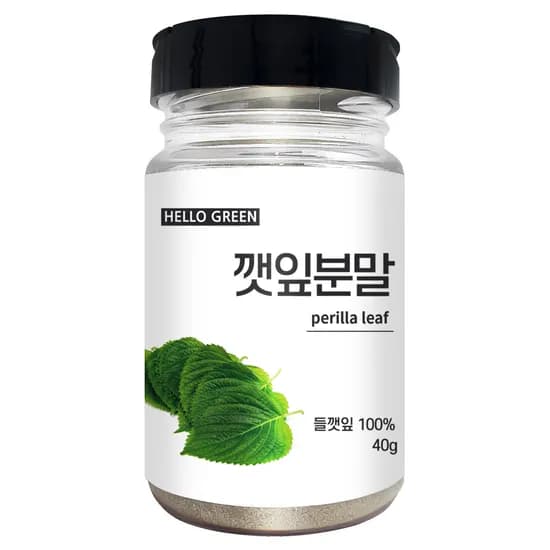 헬로우그린 깻잎 분말 국내산 40g 1개