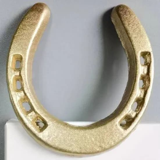 행운을 불러오는 골든 말발굽 편자, 골드, 약7.5cmx8cm, 1개