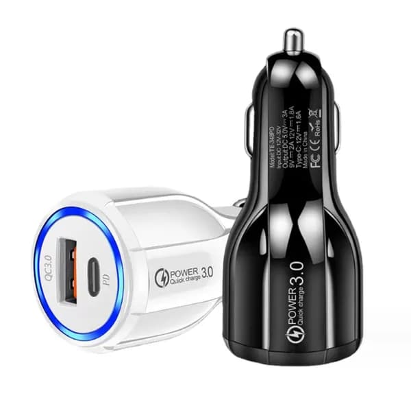 레벨업 고속 차량용 시거잭 충전기 QC 3.0 PD USB 화이트 1개 4,900원