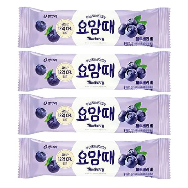 요맘때 블루베리 바 아이스크림 블루베리맛 40개