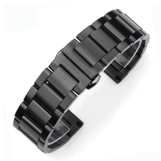갤럭시 워치 메탈 스트랩 시계줄, 블랙, 22mm, 1개