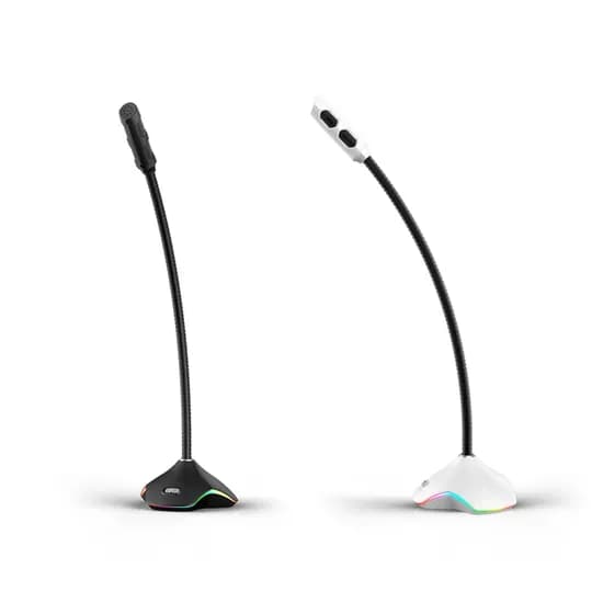 제닉스 스톰엑스 RGB USB 게이밍 스탠드 마이크, 블랙