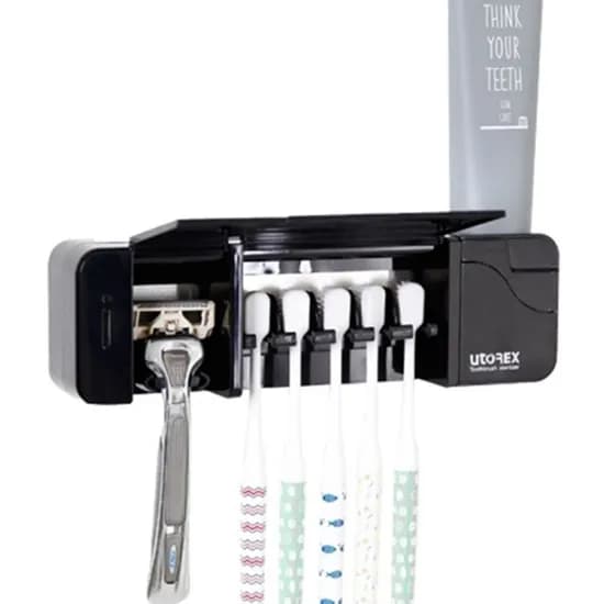 유토렉스 가정용 거울 칫솔건조살균기, 화이트
