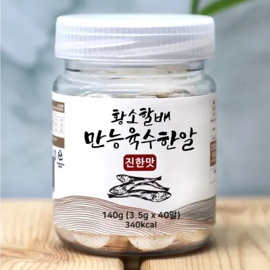 황소할배 만능육수한알 진한맛, 3.5g, 40알