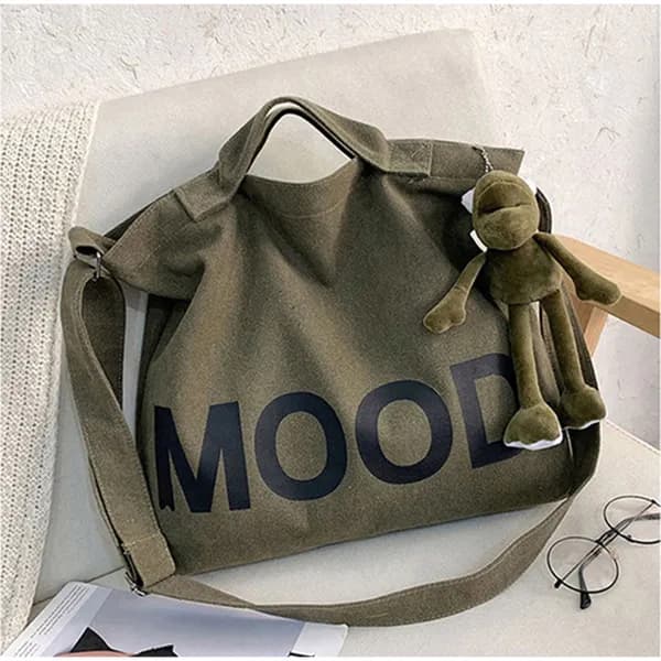 MOOD 캔버스 에코백 브라운 10,290원