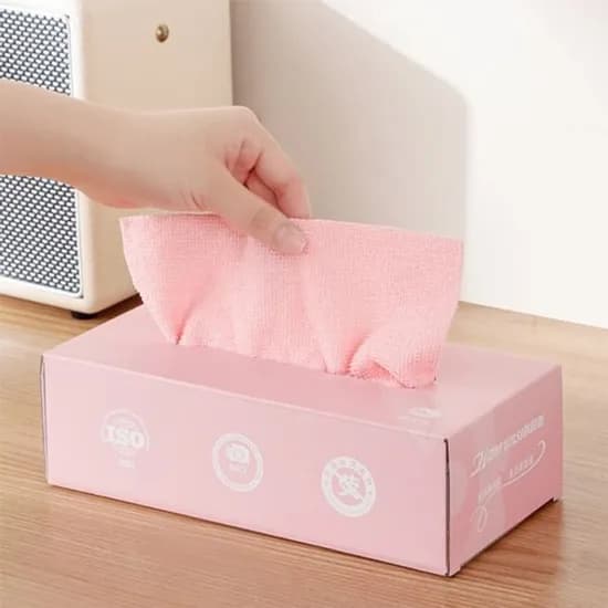 뽑아쓰고 빨아쓰는 행주 핑크 21x12cm 20장