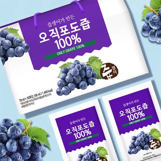 즙쟁이 오직포도즙100 70ml 30개