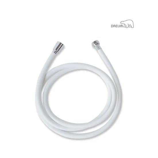 대림바스 PVC 샤워호스 2.0M 화이트 1개