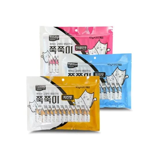 테비 고양이츄르 쭉쭉이, 치킨맛, 200g, 1개
