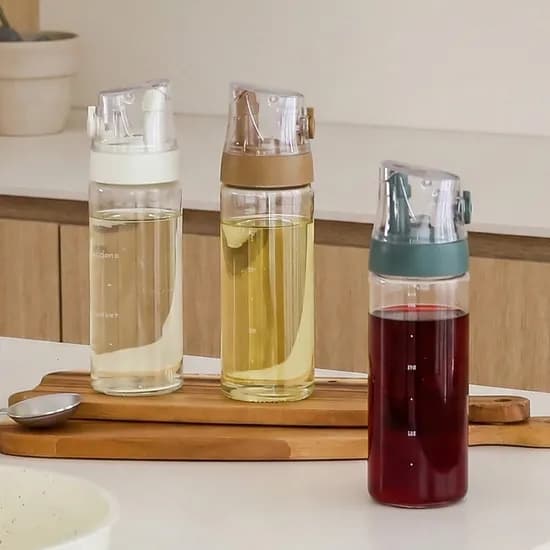 메종치비네 자동개폐 밀폐 오일병 바질 350ml 3개