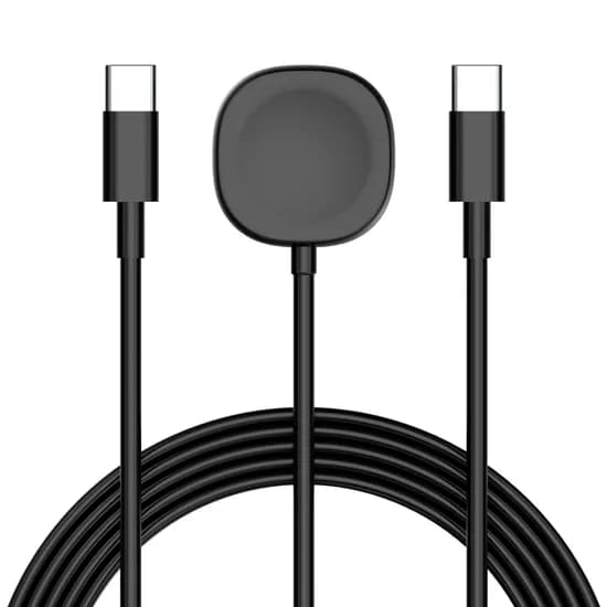 비하겐 갤럭시 워치 호환 2in1 마그네틱 충전 케이블, USB-C타입, 블랙, 1개